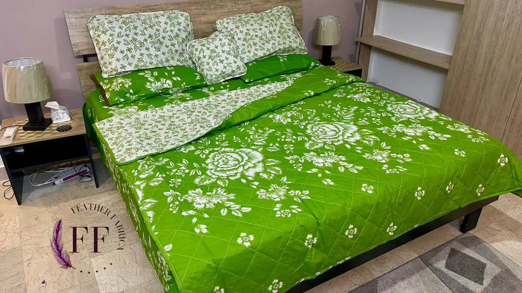 Green White Rose