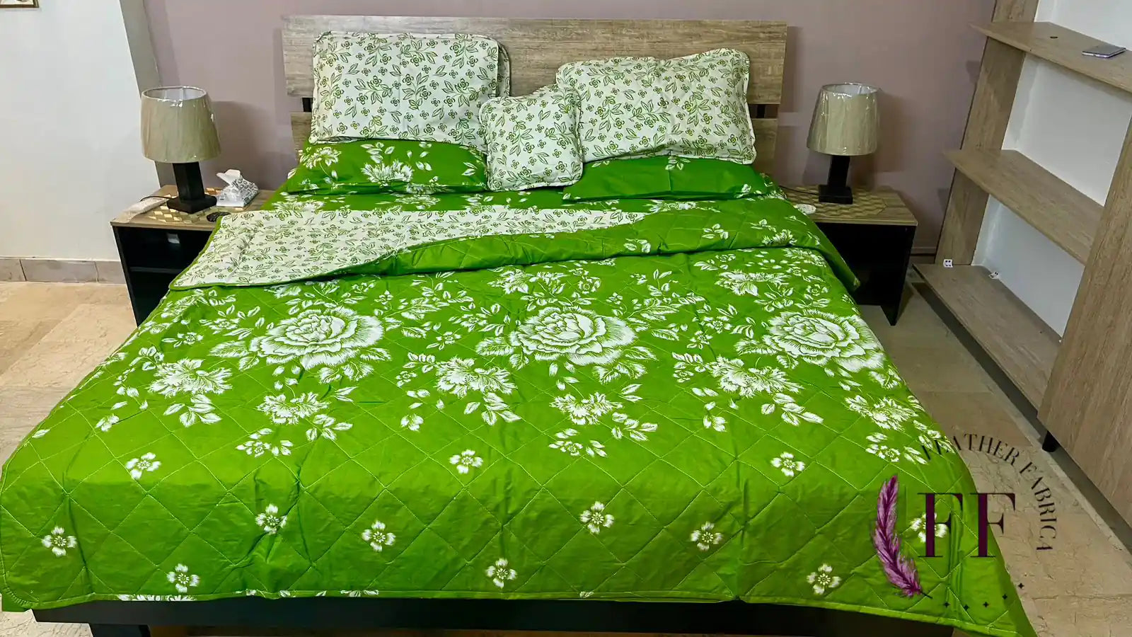 Green White Rose