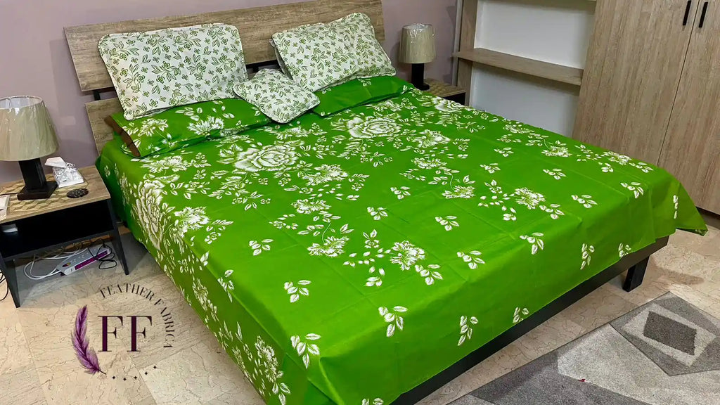 Green White Rose