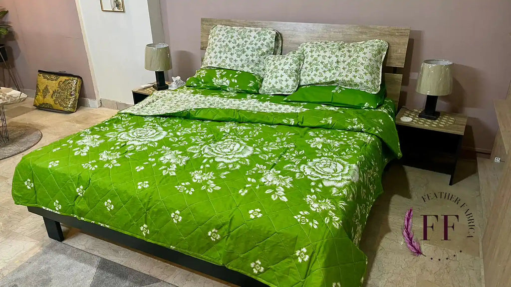 Green White Rose