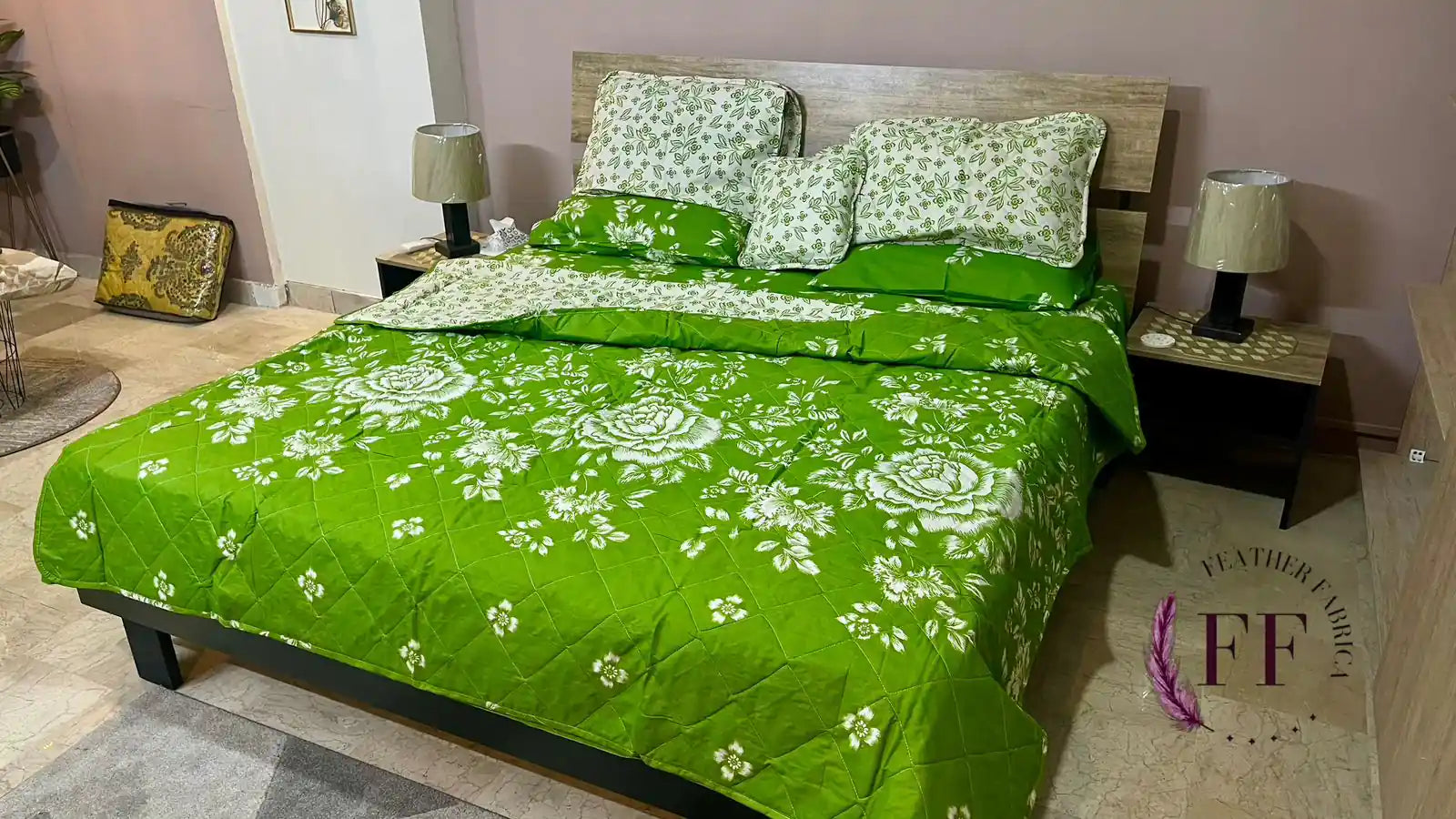 Green White Rose
