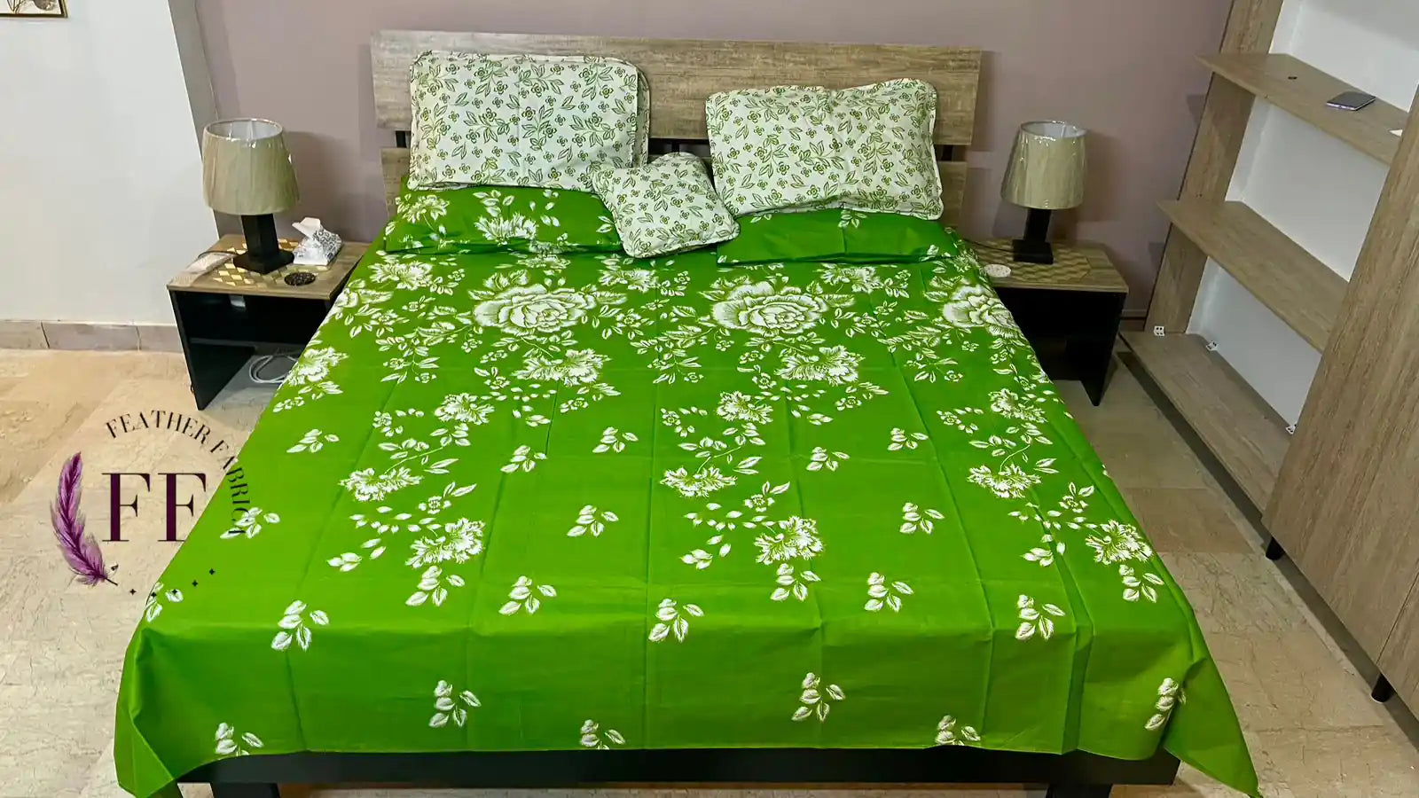 Green White Rose