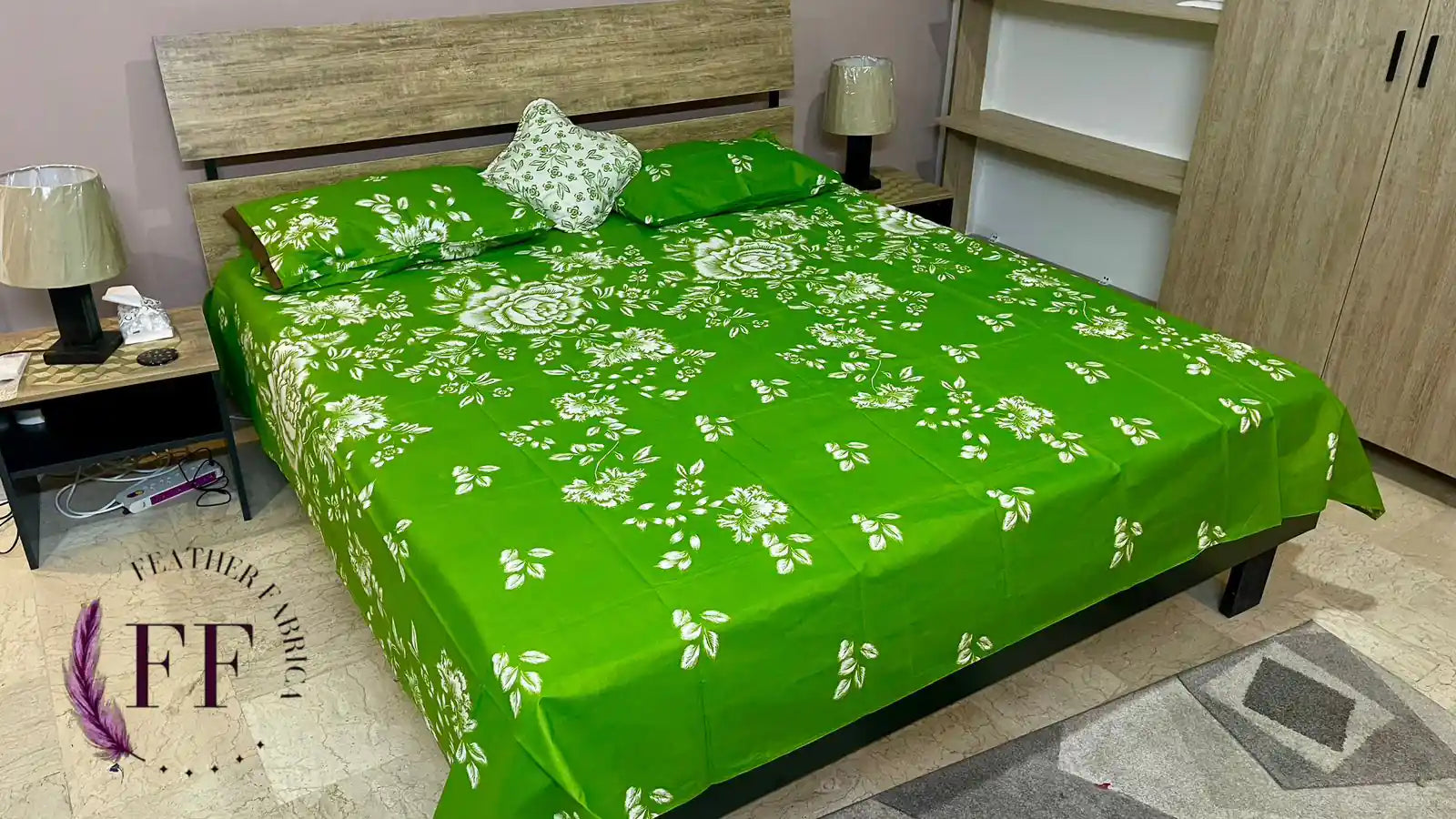 Green White Rose